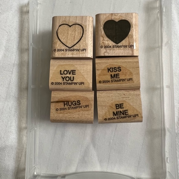 Vintage Stampin Up Retired Valentine’s Day Sweet Talk Stamping Stamp Candy Heart - Picture 1 of 5